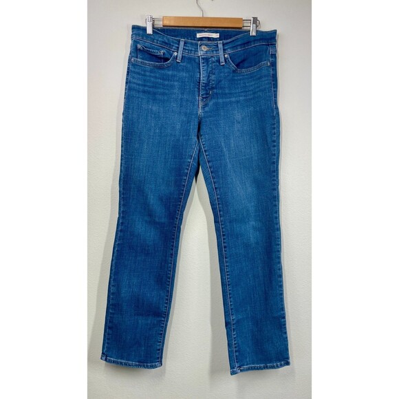 Levis 314 Jeans 30x28.5 Womens Levis 314 Shaping Straight Jeans 30x28 Levis 314 - Picture 2 of 14